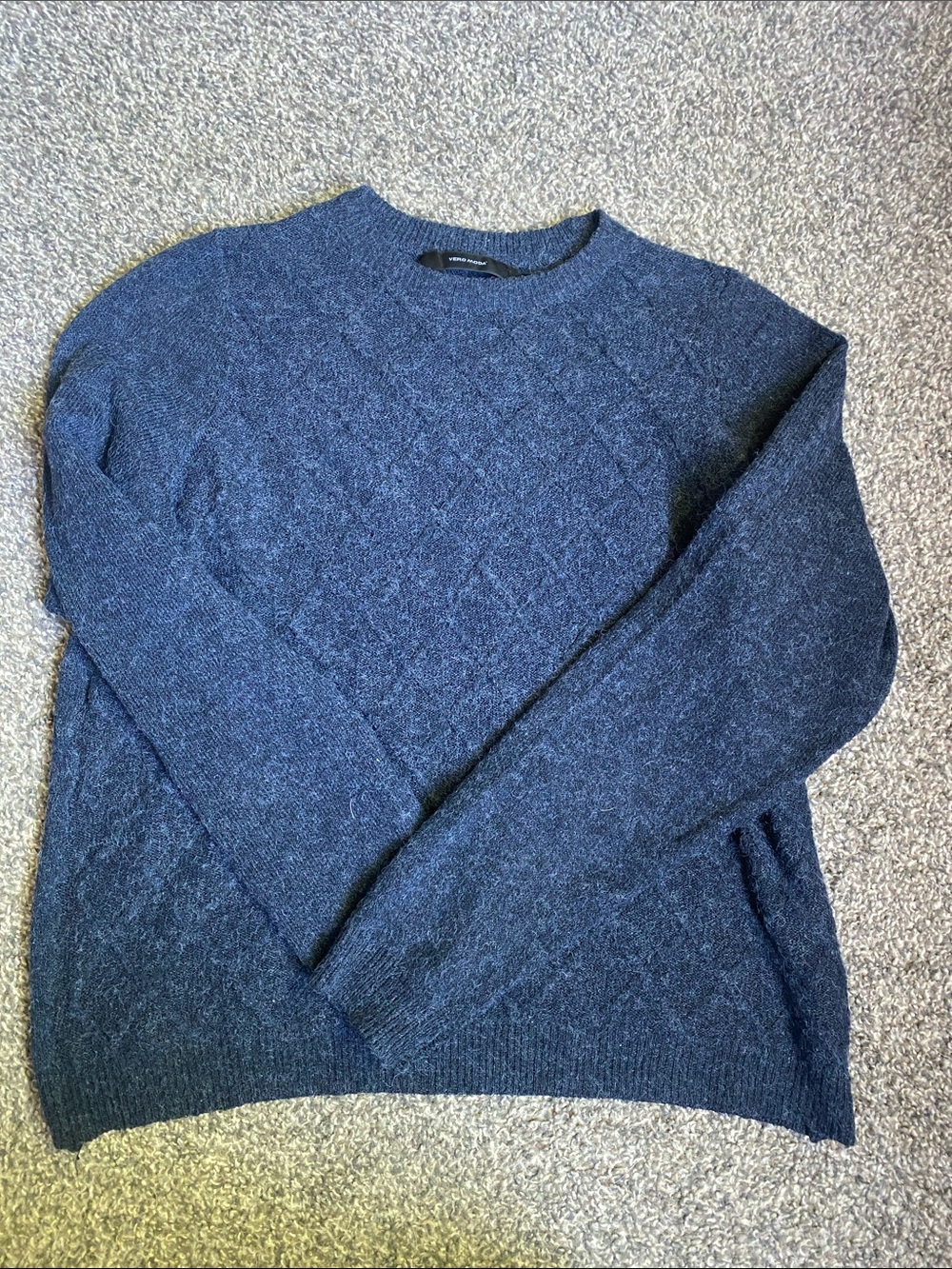 Vero Moda Women's Crewneck Sweater in Dark Blue Gray
